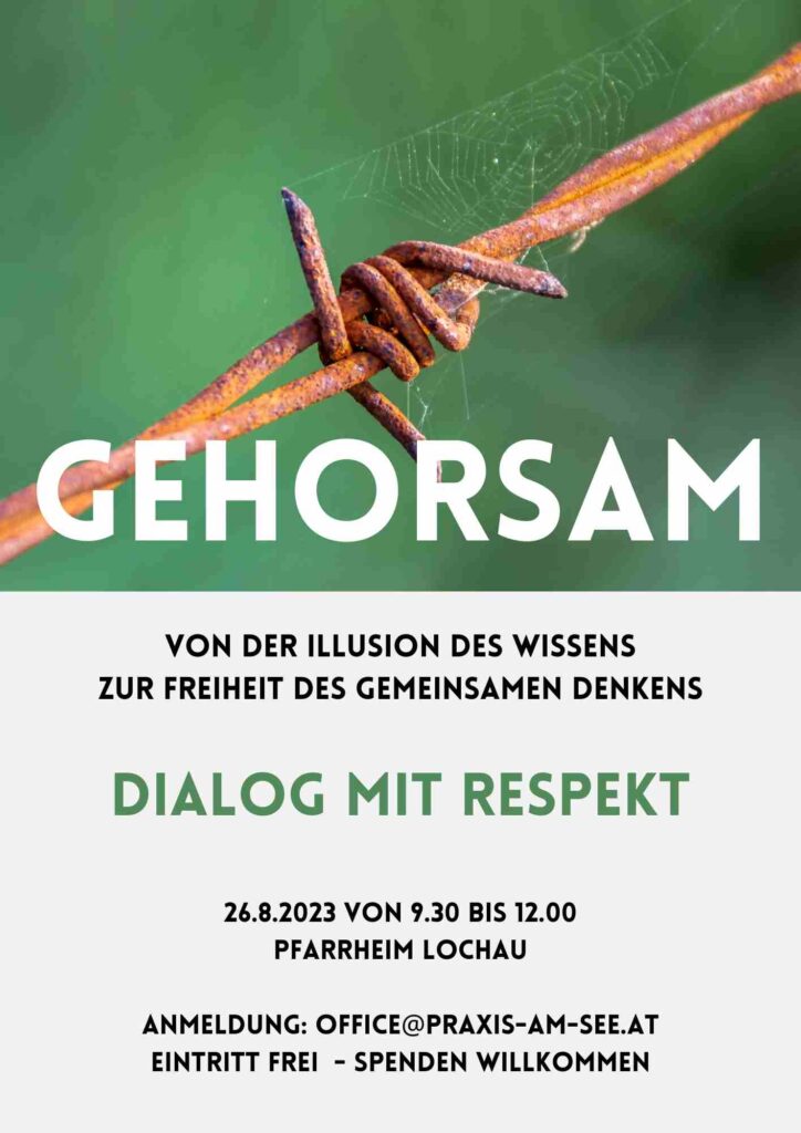 Dialog mit Respekt: Gehorsam