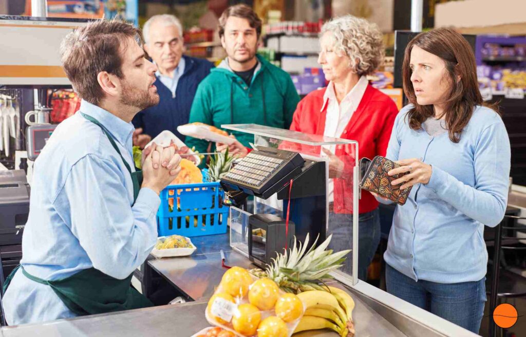 Höflichkeit im Supermarkt
