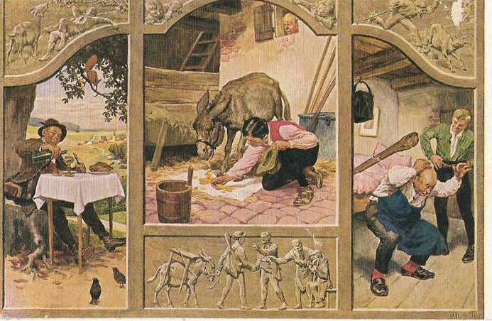 Ansichtskarte "Tischlein deck dich"